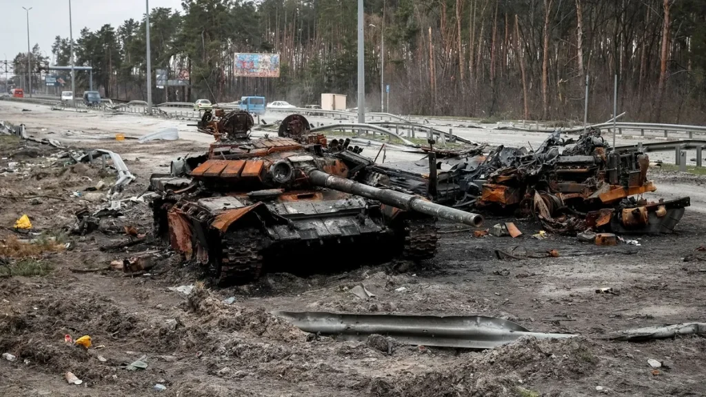 Ødelagte Russiske kampvogne